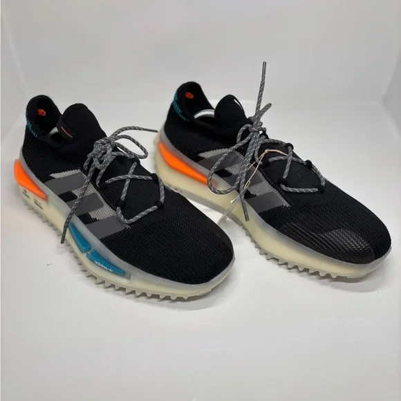 Adidas NMD S1 Sneakers Black Orange Teal Men’s US 11.5 IF3092 Lifestyle Shoes - Picture 6 of 16